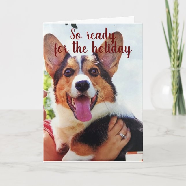 CARTE PUP NE PEUT PAS ATTENDRE DE VOUS DIRE "MERCI NOËL" (Devant)