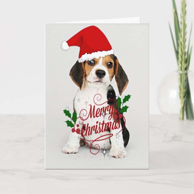 Carte Puppy de Christmas (Devant)