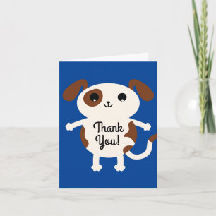 Carte Puppy Dog Cute Colorée 1er anniversaire Thème de f