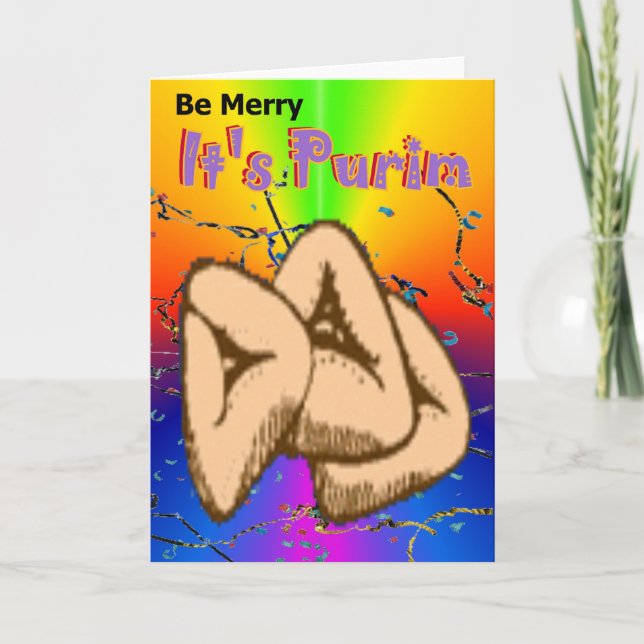 Carte Purim Card 1 (Devant)