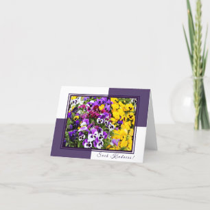Carte Purple and Yellow Pansies