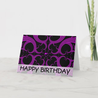 Carte Purple Gothic Heart