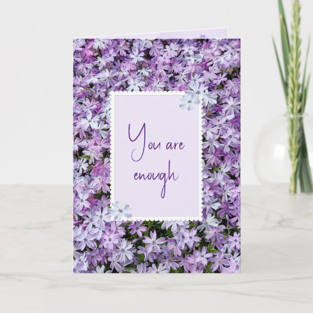 Carte Purple Phlox Pour Encouragement (Devant)