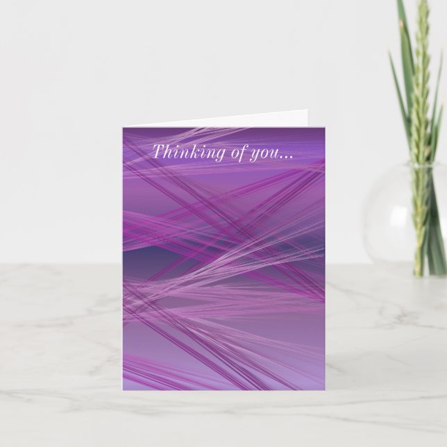 Carte Purple Streaks Pense À Vous (Devant)