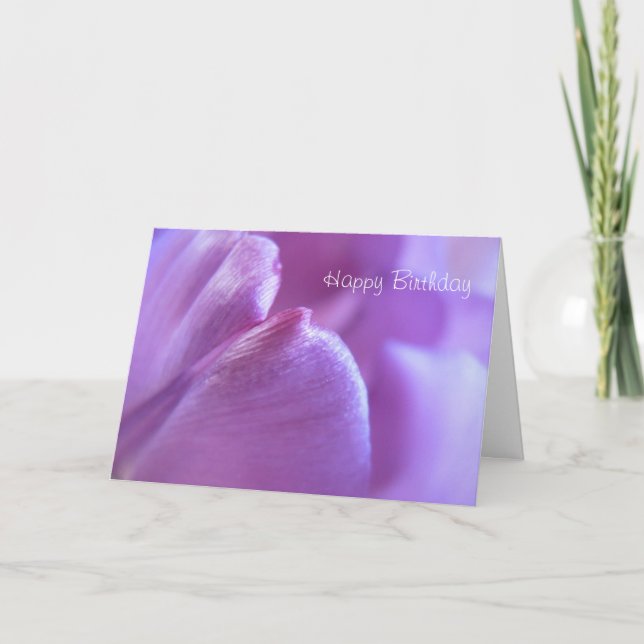 Carte Purple Tulip "Joyeux anniversaire" (Devant)