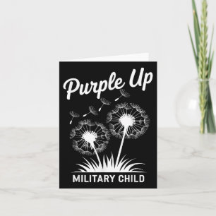 Carte Purple Up For Military Kids Dandelion Military Chi