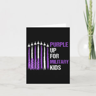Carte Purple Up For Military Kids Us Drapeau Militaire C