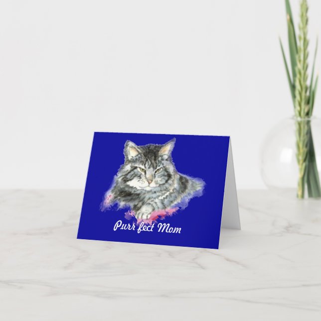 Carte Purr fect Maman pour l'Amoureux des chats (Devant)