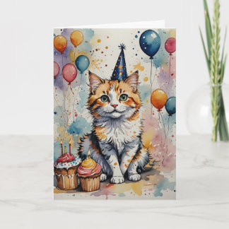 Carte Purr-fection Anniversaire - Personnalisable