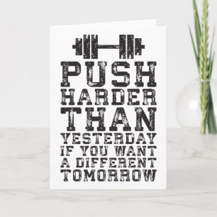 Carte Push plus dur que hier - Motivation de l'entraînem