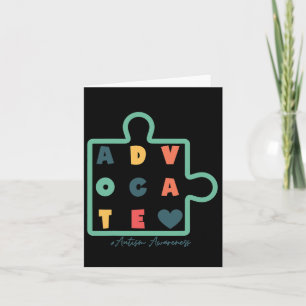 Carte Puzzle Advocate Sensibilisation sur l'autisme Auti