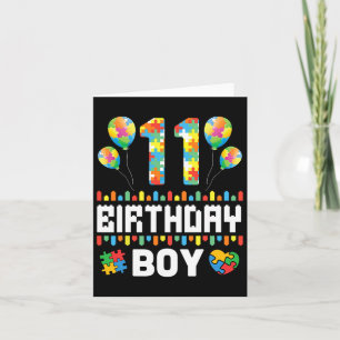 Carte Puzzle Coeur Bylloons heureux Anniversaire Autisme