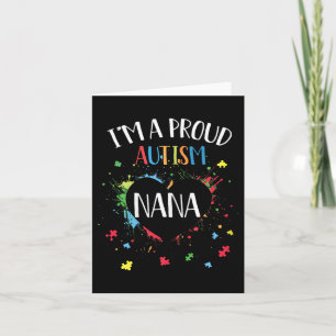 Carte Puzzle Coeur Je suis un fier Autisme Nana Autisme