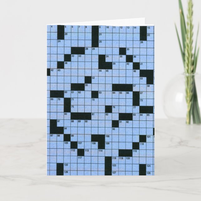 Carte Puzzle de mots croisés (Devant)