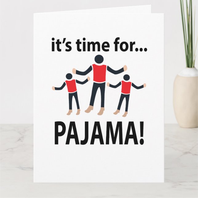 Carte Pyjama C'est l'heure du Pyjama (Devant)