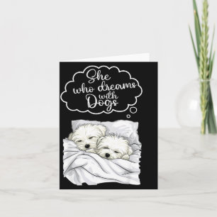 Carte Pyjama de nuit pour chien Coton De Tulear