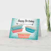 Pyrex Love Joyeux Anniversaire Rose Daisy Snowflak