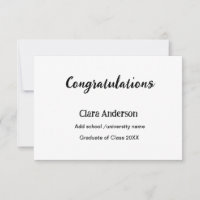 QR blanc noir photo classique graduation élégante