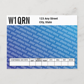Carte QSL Ajoutez votre propre photo