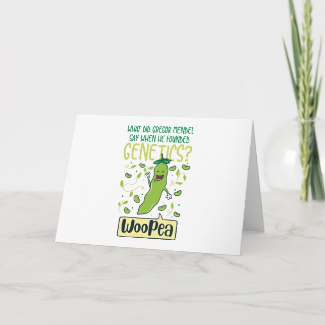 Carte Qu'A Dit Gregor Mendel Quand Il A Fondé Génétique (Devant)