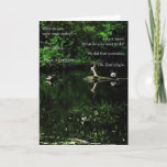 Carte Quacks de Birthday<br><div class="desc">Photo of two ducks on a pond speaking to each other about what to do. Le quacking c'est l'obvious choice ! Inside it reads 'Hope your birthday is all it's quacked up to be !' The back has a flying pig logo. Fun and silly !</div>