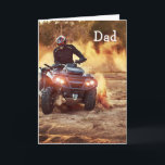 Carte Quad VTT véhicule hors route Anniversaire Papa Pèr<br><div class="desc">Quad VTT véhicule hors route Anniversaire Papa Père</div>