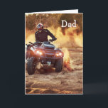 Carte Quad VTT véhicule hors route Anniversaire Papa Pèr<br><div class="desc">Quad VTT véhicule hors route Anniversaire Papa Père</div>