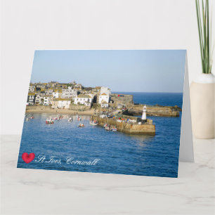 Carte Quai de Custom Heart St Ives Harbour Cornouailles 