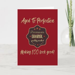 Carte Qualité Premium 100e anniversaire