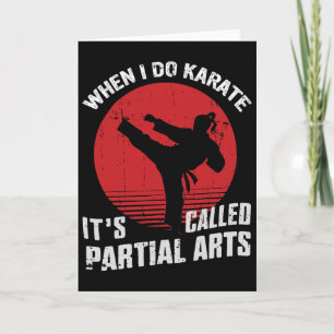 Carte Quand je fais du karaté, ça s'appelle arts partiel