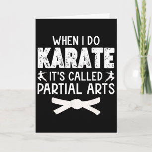 Carte Quand je fais du karaté, ça s'appelle Arts partiel