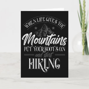 Carte Quand la vie vous donne des montagnes Randonneur R