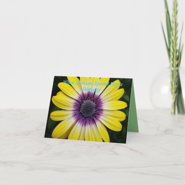 Carte Quand quelqu'un spécial a un anniversaire (Devant)