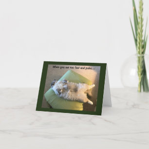 Carte Quand tu manges trop vite