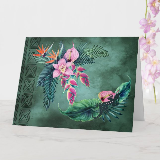 Carte Quand vous rêvez d'Hawaii (Orchidée)