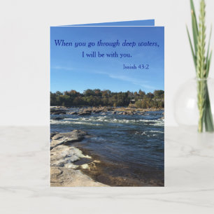 Carte Quand vous traversez des eaux profondes