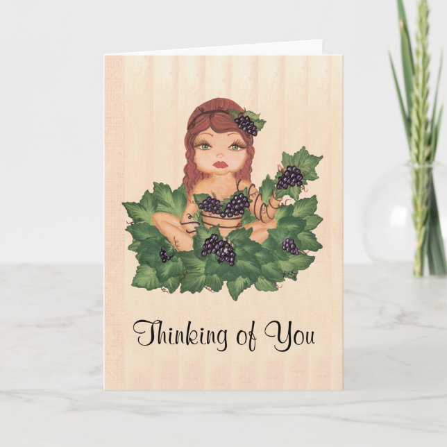 Carte Quantum Cutie Grape Vine Girl (Devant)