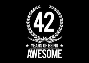Cartes De 42 Ans D Anniversaire Zazzle Fr Cartes De 42 Ans D Anniversaire Zazzle Fr