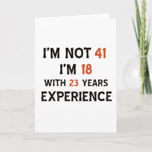 Carte quarante-et-unième conceptions d'anniversaire