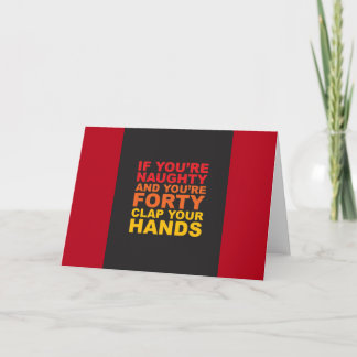 Carte quarantième ANNIVERSAIRE