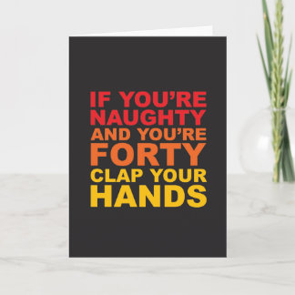 Carte quarantième ANNIVERSAIRE