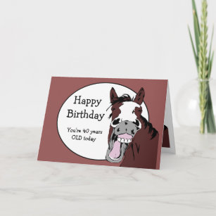 Cartes De Vœux Humour Cheval Zazzle Fr
