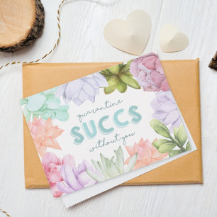 Carte Quarantine Sucre sans vous   Drôle Miss You