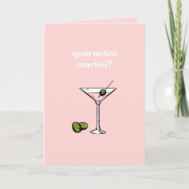 Carte Quarantini Martini ? Joyeux Anniversaire 19 Amusan (Devant)