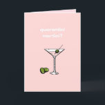 Carte Quarantini Martini ? Joyeux Anniversaire 19 Amusan<br><div class="desc">Une carte d'anniversaire drôle et actuelle faisant référence aux règles actuelles de blocage entourant la pandémie COVID 19 -'Quarantini Martini?'

Vierge pour ajouter votre propre message à l'intérieur.</div>