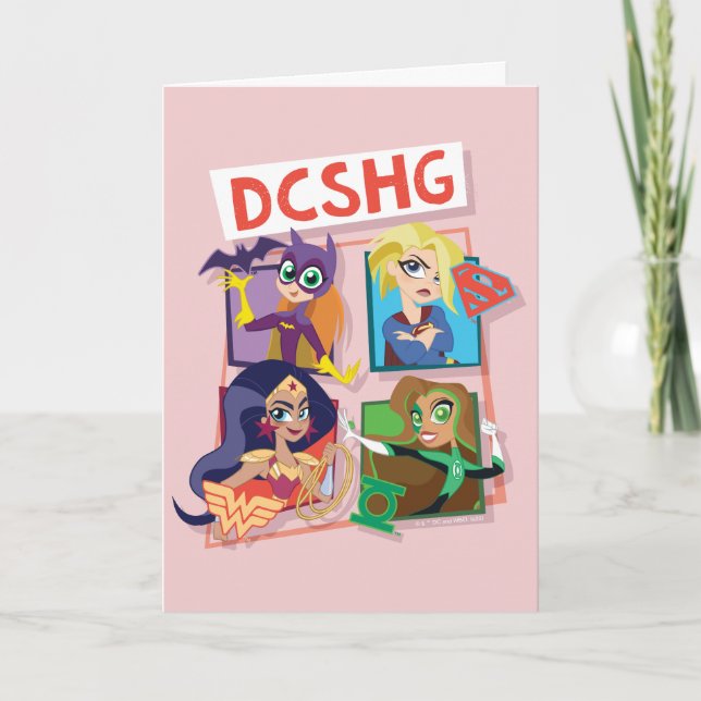Carte Quartet Filles DC Super Hero (Devant)