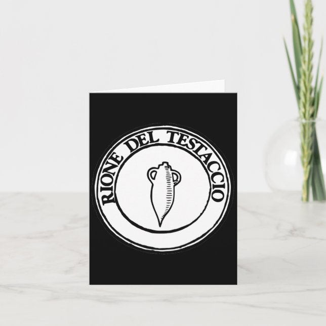 Carte Quartier Testaccio - Symbole des quartiers de Ro (Devant)