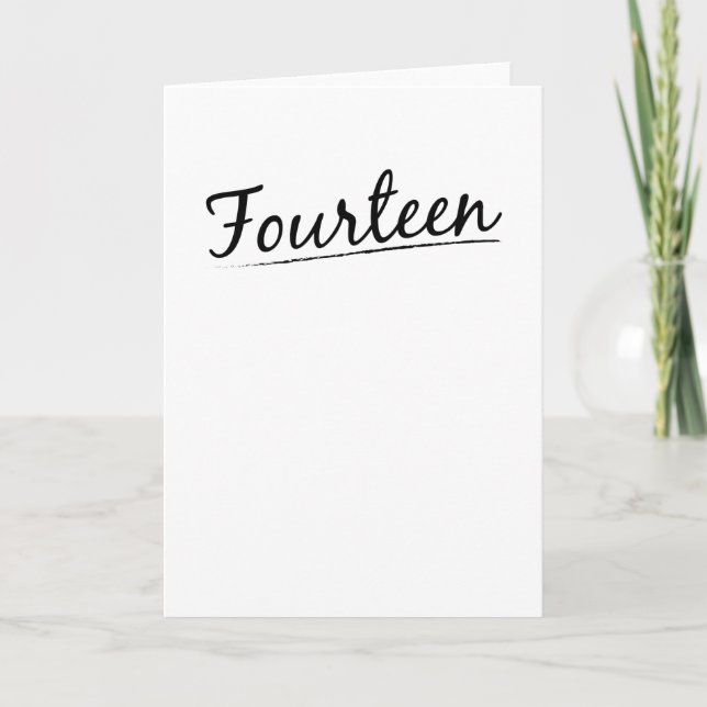 Carte Quatorze Adolescents 14 Anniversaire 14 ans (Devant)