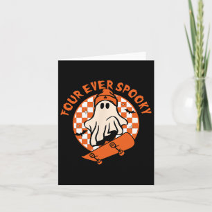 Carte Quatre Jour Éffrayant 4e anniversaire Halloween Sk