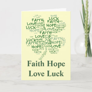 Carte Quatre Leaf Clover Signification : Espoir, Foi, Am